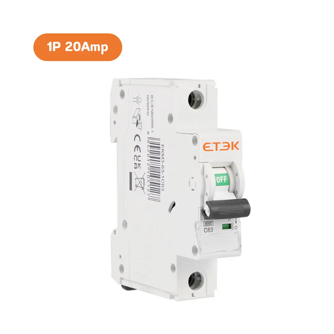 เบรกเกอร์ลูกย่อย Breaker Etek 6kA-3